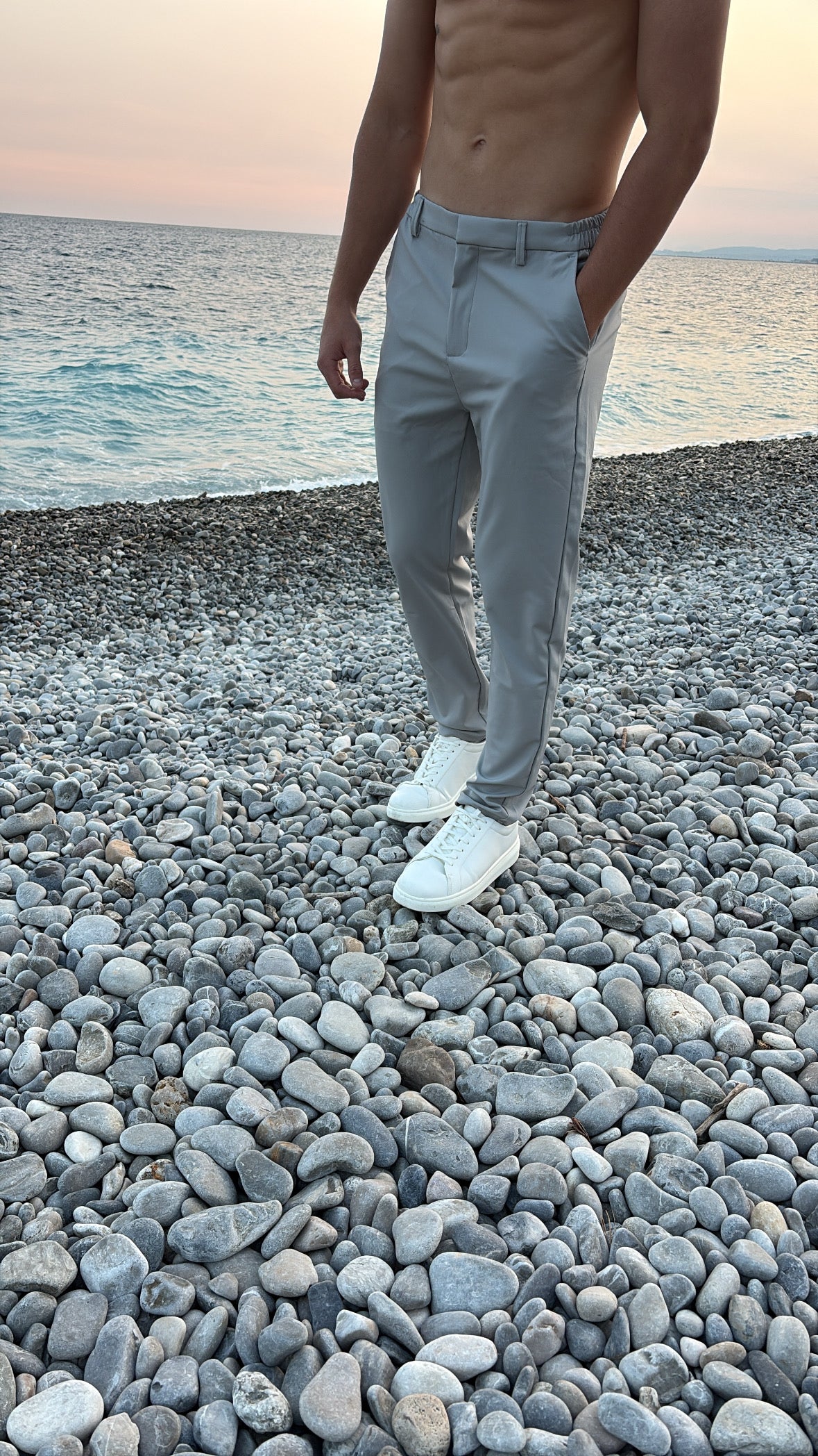 AX LUX TROUSERS GREY