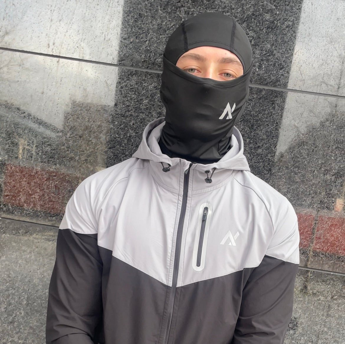 REFLECTIVE AX LOGO BALACLAVA